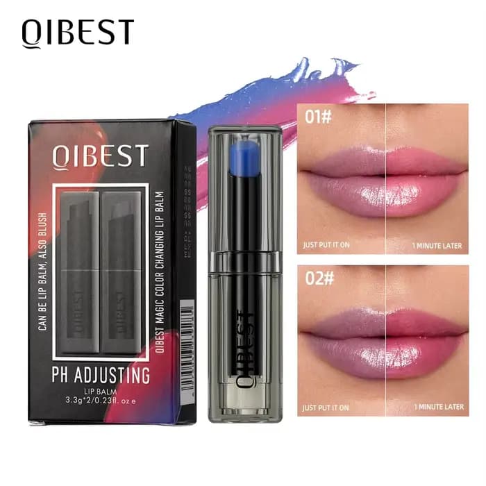 QIBEST Kits de Maquillage Rouge à Lèvres Changeant de Couleur Hydratant Longue Durée Baume à Lèvres 