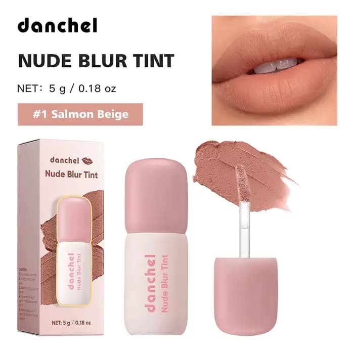 Teinte à lèvres nude effet flou, anti-transfert, lisse visiblement les ridules, texture mate aérienn