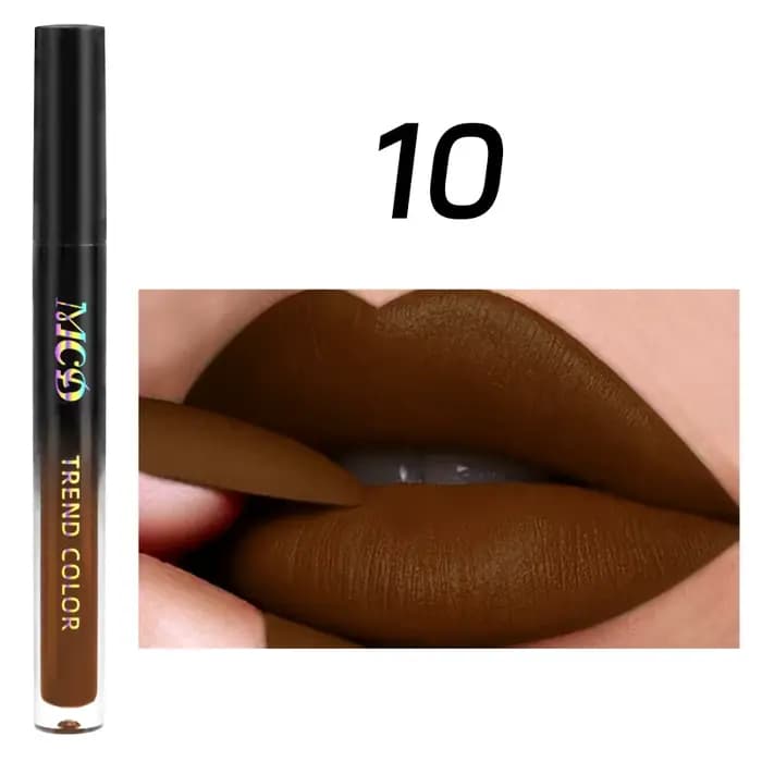 Rouge à lèvres liquide mat, couleur imperméable, durable, velours, Sexy, maquillage, teinte, beauté,