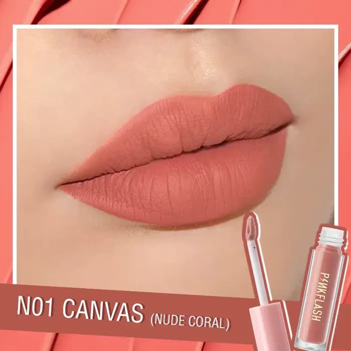 PINKFLASH gros mat rouge à lèvres doux rouge nu rose fondant crème à lèvres imperméable maquillage b