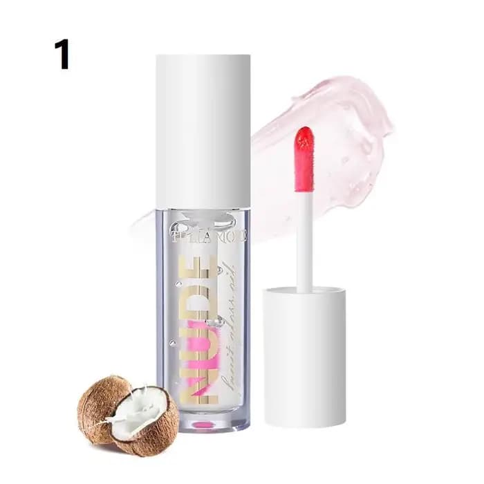 Gloss à lèvres nude, gloss à lèvres effet miroir nacré, teinte à lèvres hydratante effet bonbon, 4 t