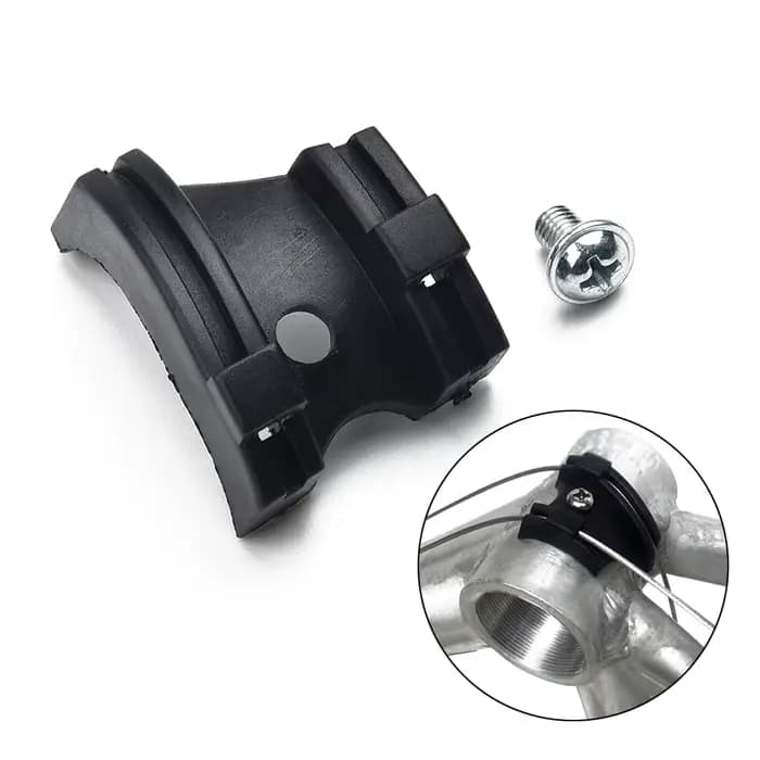Guide de câble en plastique pour cadre de vélo de route avec vis noire, accessoires de cyclisme, 40m