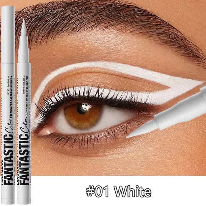 Eyeliner liquide mat violet foncé rouge, maquillage blanc, crayon Eyeliner imperméable à séchage rap