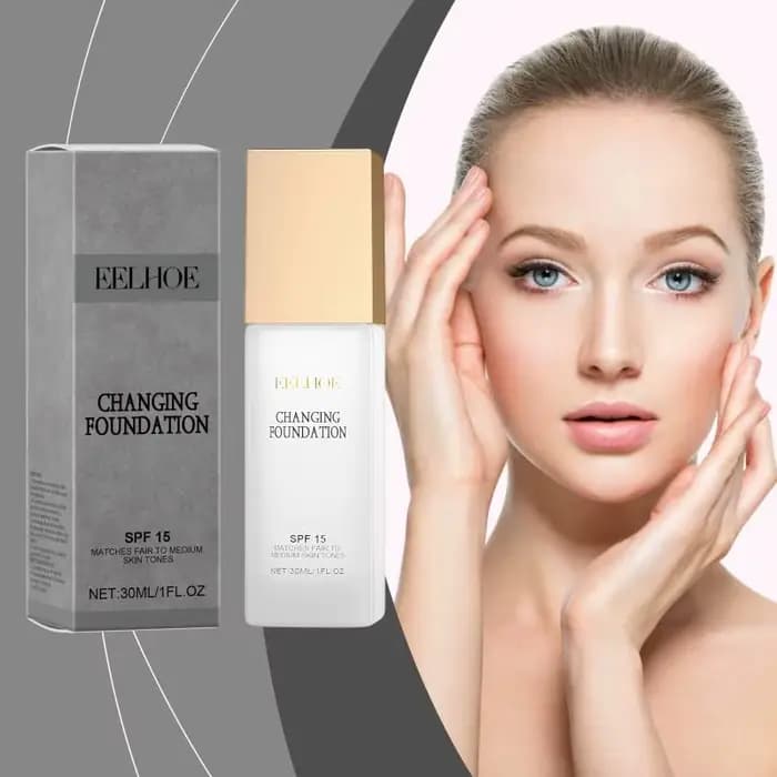 Fond de teint EELHOE changeant de couleur, SPF 15, contrôle du sébum, imperméable, résistant à la tr
