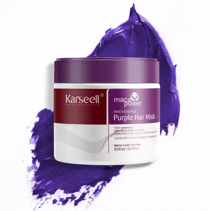 Karseell – masque capillaire violet professionnel, 100ml/500ml, neutralise les tons jaunes en laiton