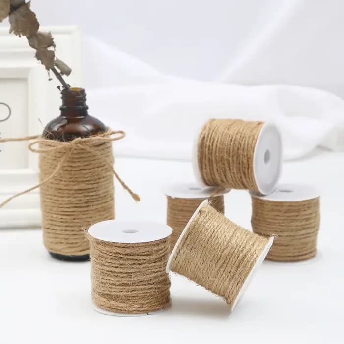 Cordon en jute naturel, ficelle de chanvre, corde de lin pour emballage de cadeaux de mariage, brico