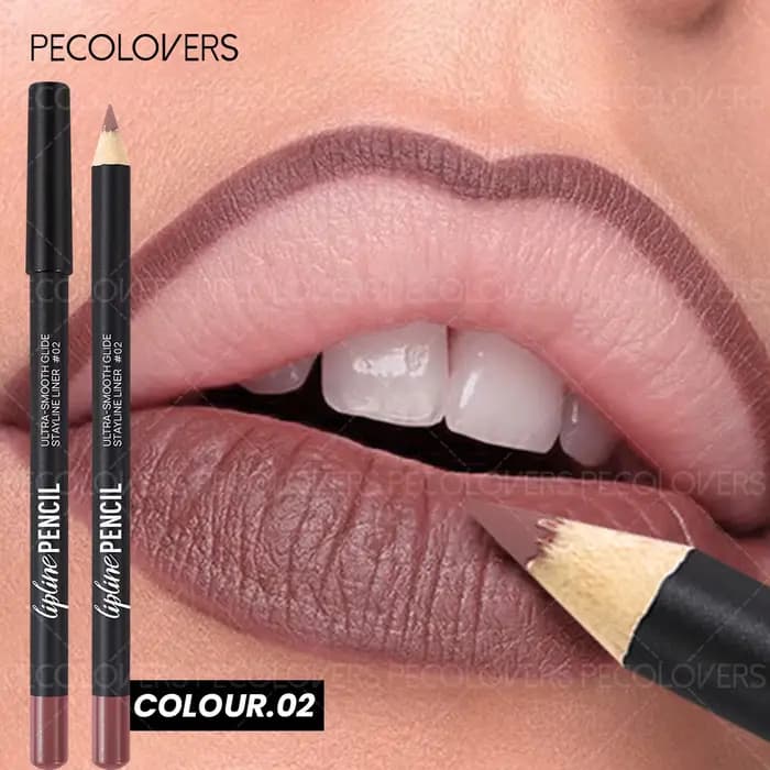 1 rouge à lèvres Lipliner, lèvres pulpeuses et charmantes, brun nude, avec une variété de maquillage
