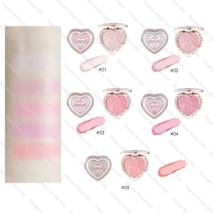 Coffret Cadeau Maquillage Tout-en-un Flower Knows Bunny Garden : Fond de Teint Cushion, Rouge à Lèvr