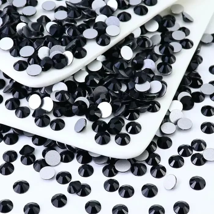 2880 strass en verre à dos plat de taille mixte couleur champagne pour vêtements/chaussures/tasses/f
