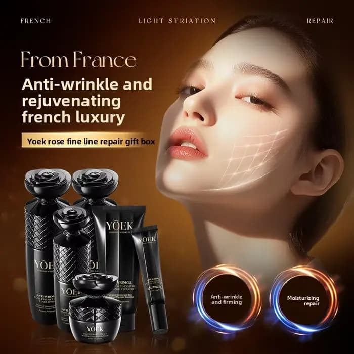 Ensemble de soins de la peau Anti-rides à l'extrait de Rose, nettoyage en profondeur, équilibre du v