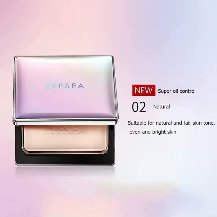 ZEESEA – poudre de fond de teint compacte, couverture de lumière naturelle, mat, doux, imperméable, 