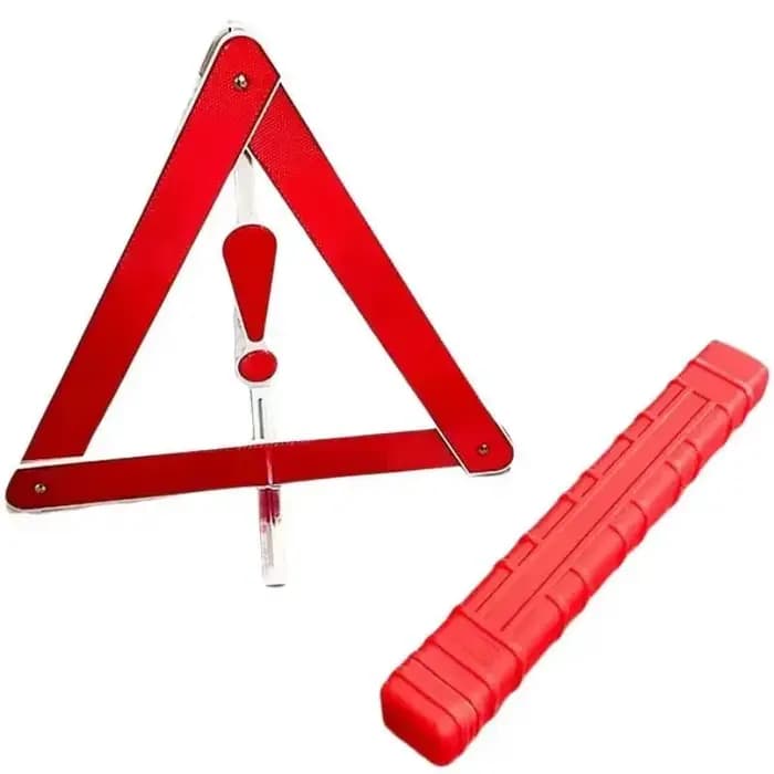 Triangle de signalisation réfléchissant pliable extra large super lumineux pour les situations d'urg