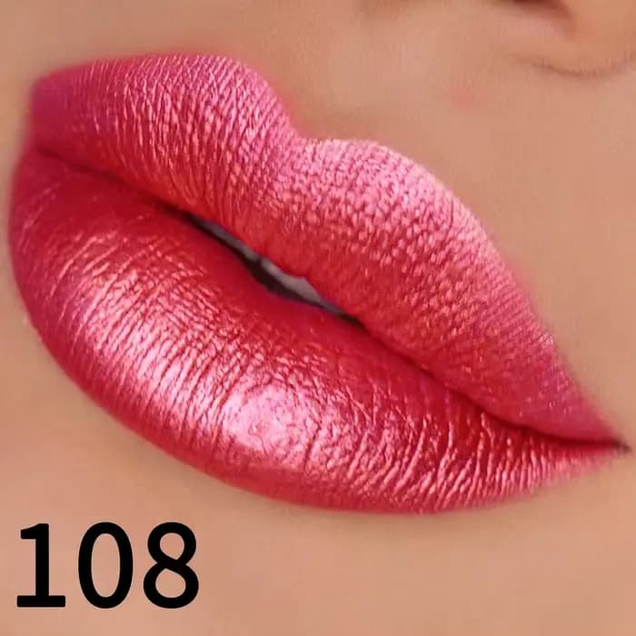 Rouge à lèvres hydratant à paillettes, 25 couleurs, rouge, rose, brillant scintillant, teintes haute