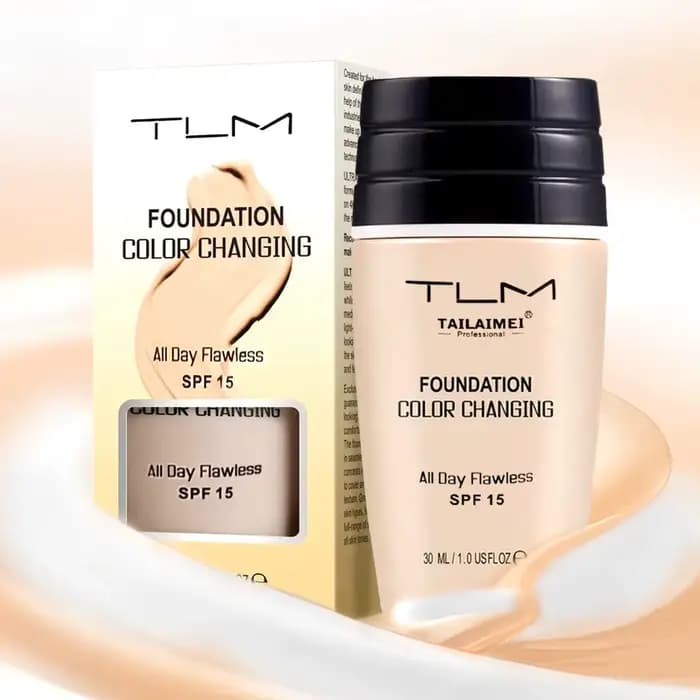 Fond de teint TAILAIMEI, formule changeante de couleur, protection SPF15, léger, maquillage longue t