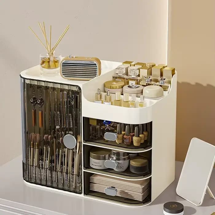 Boîte de rangement de cosmétiques, Type tiroir, armoire de rangement de bureau, coiffeuse, boîte de 