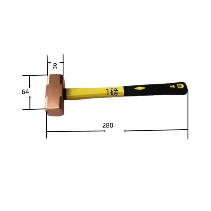 Outils de Construction multifonctions en cuivre rouge, grand marteau en cuivre, outils et accessoire