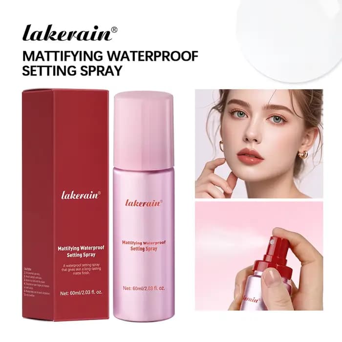 Spray de réglage imperméable et mat, Base mate brillante, huile de contrôle du maquillage, Non colla