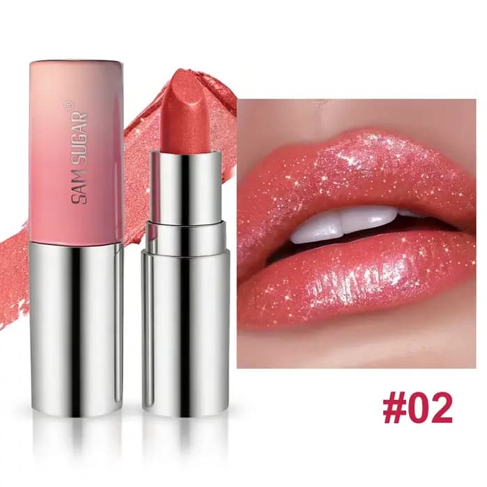 Rouge à lèvres brillant métallique |   Finition Métallique 3D Luxe, Formule Lissante Nourrissante, B