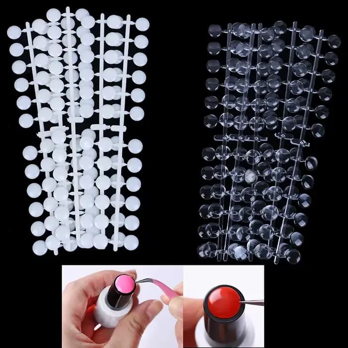 240 pièces rondes faux ongles conseils d'affichage faux ongles nuancier ongles échantillons bâtons a