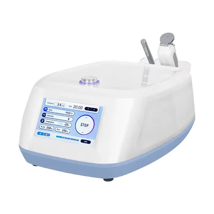 Machine de refroidissement de la peau de dispositif de levage du visage de double thérapie froide ch