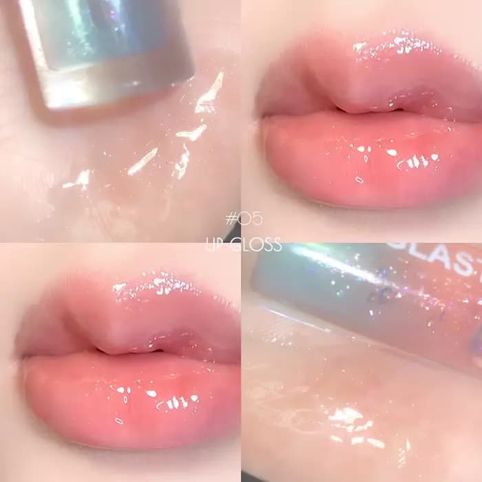 Brillant à lèvres brillant et translucide Dudu Lip Glazetla gelée transparente a une eau brillante c