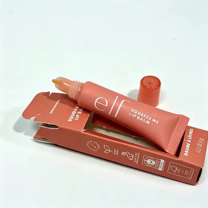 Baume à lèvres e.l.f hydratant, réparateur et nourrissant pour les lèvres, gloss à lèvres fruité Squ