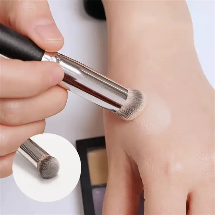 Pinceau correcteur de fond de teint 1/2/5 pièces, pinceaux de fard à joues de Contour Premium, pince