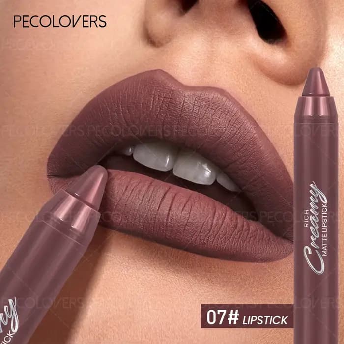 Rouge à lèvres givré nu, Texture douce, formule hydratante, contour en forme de lèvre, tasses antiad