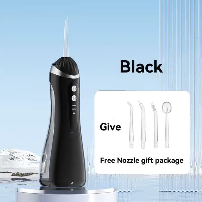 Irrigateur buccal, 3 Modes de nettoyage, Portable, Rechargeable, étanche IP65, fil dentaire, blanchi