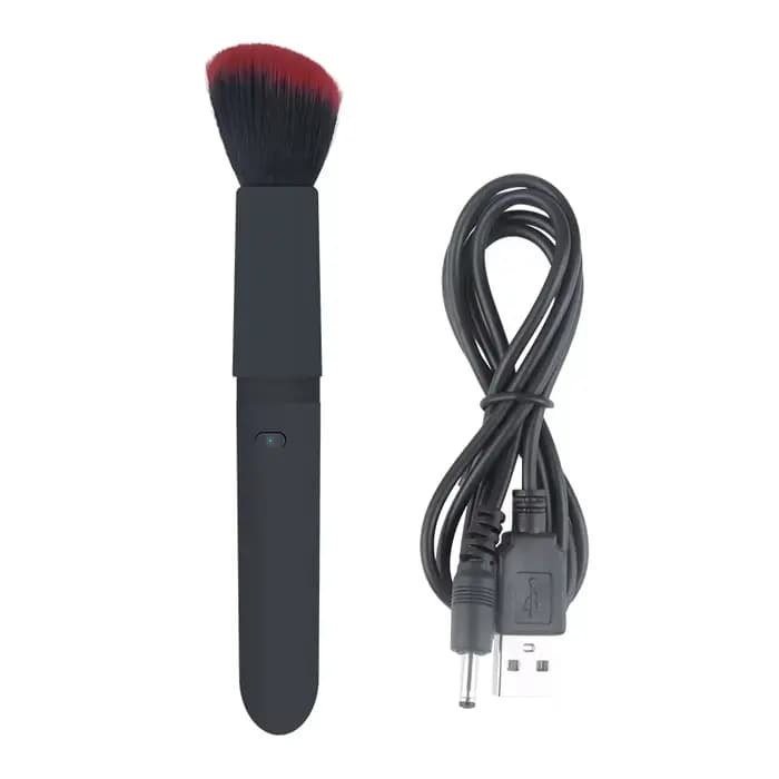 MAIZIettes-Pinceau de Maquillage Vibrant avec 10 Fréquences de Vibration pour un Maquillage Rapide, 
