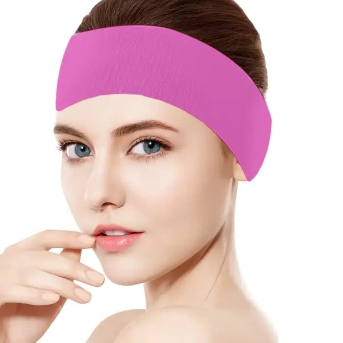 100 pièces jetables Spa bandeaux pour le visage extensible Non-tissé doux soins de la peau bandeau a