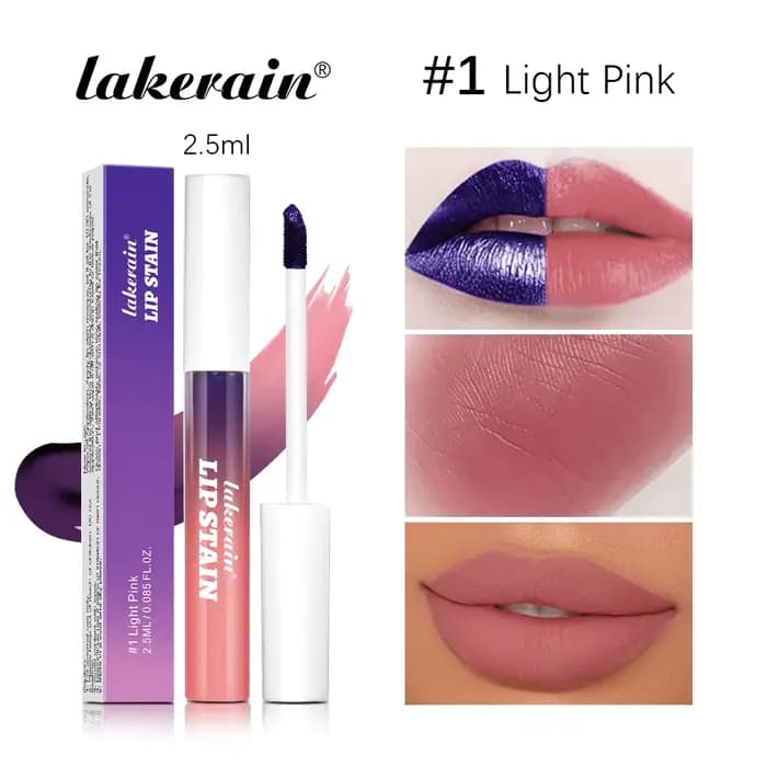 3 pièces/ensemble tache à lèvres décoller et révèle longue durée imperméable rose teinte à lèvres ré