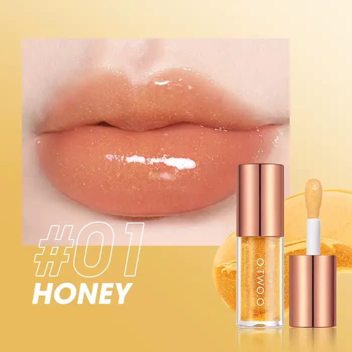 O.TWO.O Huile à lèvres, Gloss, Baume à lèvres, Rouge à lèvres hydratant, repulpant, non collant, lon