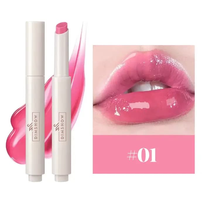 Gloss à lèvres effet miroir 6 couleurs, hydratant, nourrissant, estompe les ridules, longue tenue, w