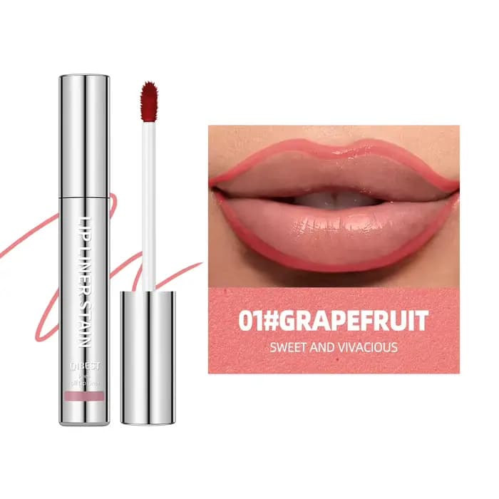 QIBEST Crayon à Lèvres Tatouage Mat Ultra Pigmenté Effet Peel-Off – Teinte Longue Durée Imperméable 