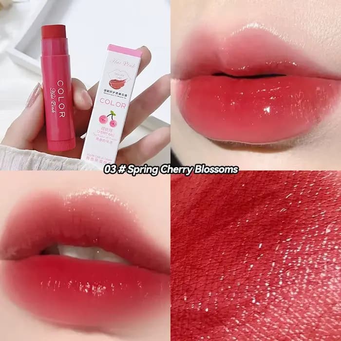 HAIPINK Ensemble de 3 baumes à lèvres teintés hydratants - Hydratant, atténue les ridules, prévient 