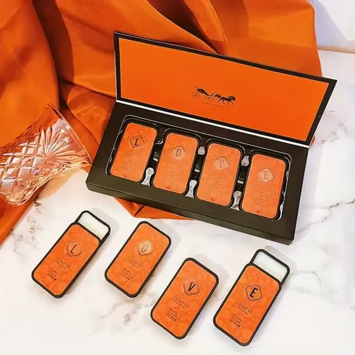 Coffret Cadeau de Parfum Solide, Parfum Solide Romantique Longue Durée, Parfum Tentant, Portable pou