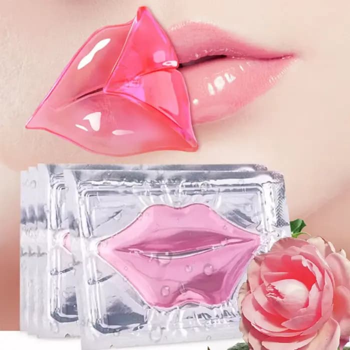 Masque à lèvres au collagène cristal rose, lèvres dodues, hydratant, Anti-rides, patchs nourrissants