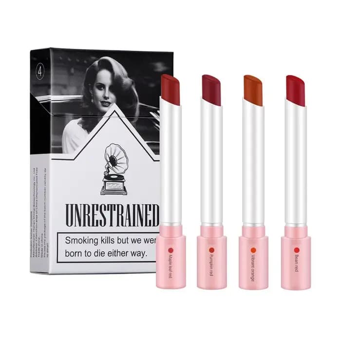 Ensemble de rouges à lèvres Laguna ette, 4 couleurs, 256 Jules Gloss, longue durée, étanche, tube Ju