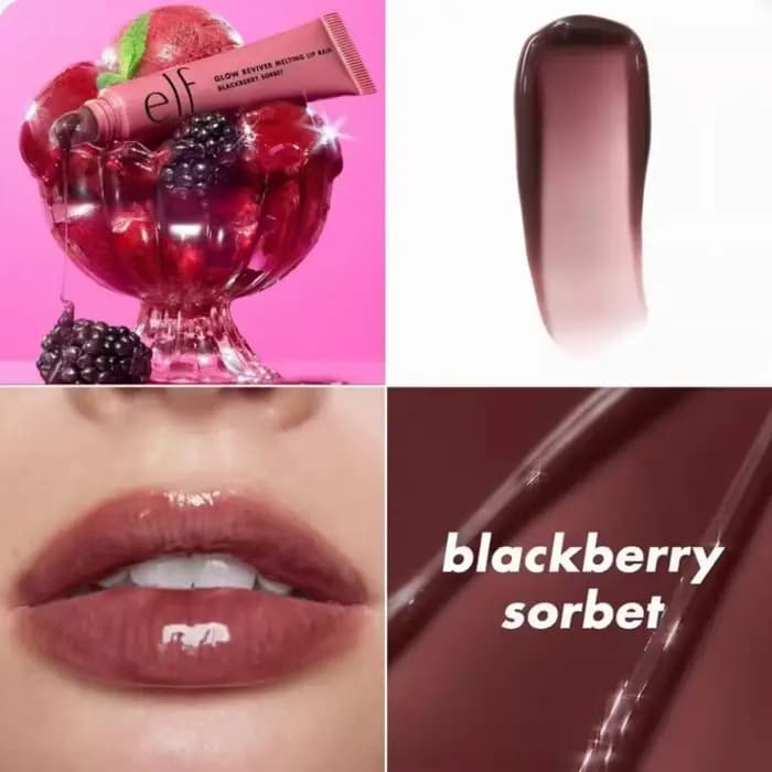 Huile à lèvres revitalisante ELF Glow Reviver, base de gloss, gloss à lèvres hydratant et nourrissan