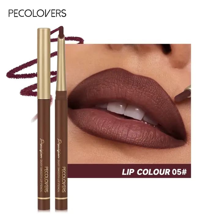 Rouge à lèvres au design biseauté Jules Liner, crayon à lèvres marron nude, maquillage naturel et du