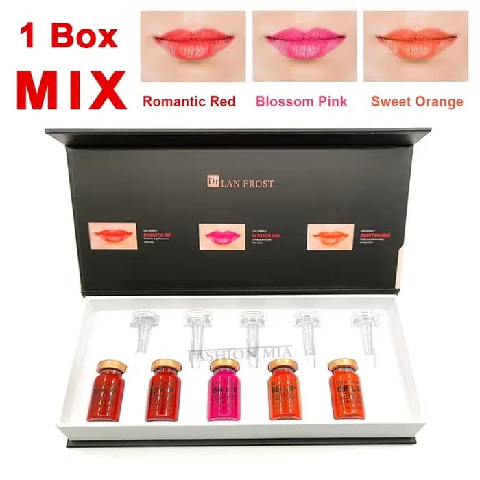 BB Lips Glow Ampoule Sérum Starter Kit, Crème BB Gloss, Pigment pour Jules Coloration Hydratante, MT