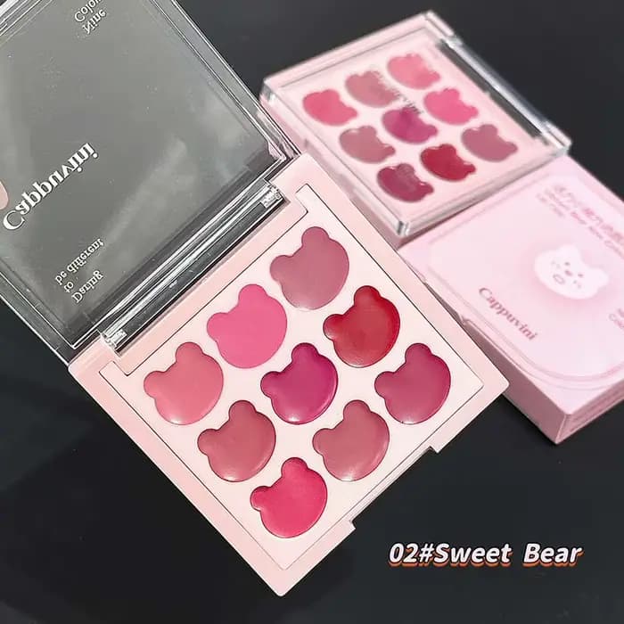 Cappuvini Mousse à lèvres velours 9 couleurs – Finition mate et naturelle, longue durée, sans séchag