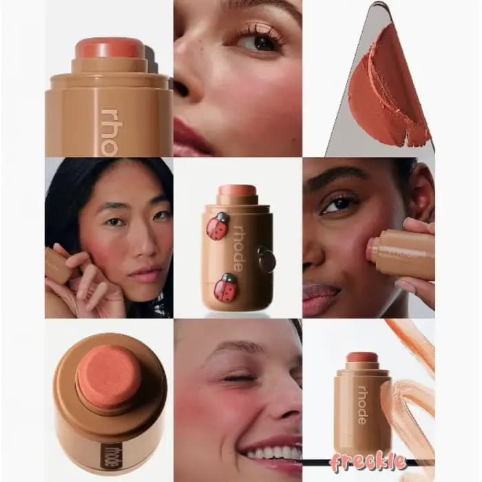 Rhode Cheek Ribbon Lip Gloss Moistured Blush Stick Waterproof Easy Color Rouge Silky Smooth Blusher 