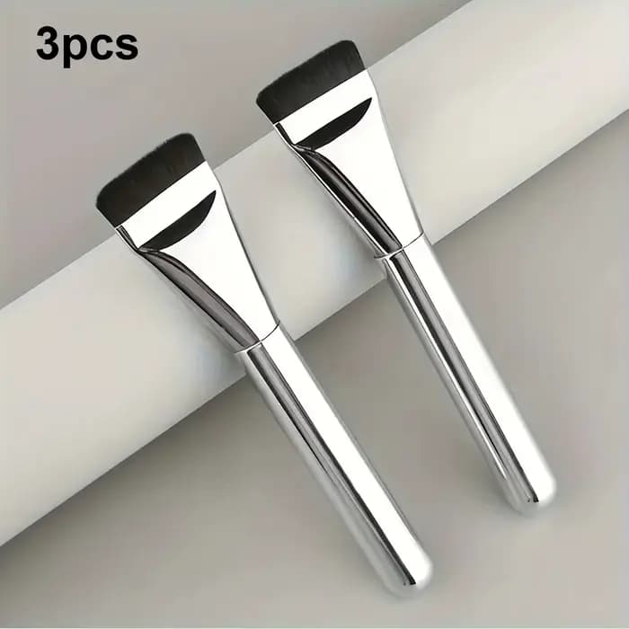Pinceau à fond de teint plat, pinceau de maquillage à une seule ligne pour fond de teint liquide