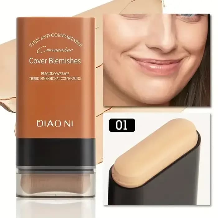 Bâton de fond de teint en velours humide, correcteur léger, longue durée, maquillage impeccable pour