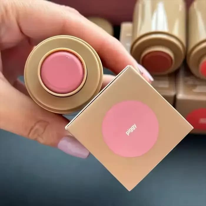 Fard à joues 3-en-1 hydratant et mat, contour facile à appliquer, couleur Piggy Toasted Teddy, gloss