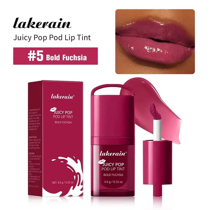 Gloss à lèvres hydratant en forme de boîte, léger et non collant, longue tenue, fini brillant, maqui