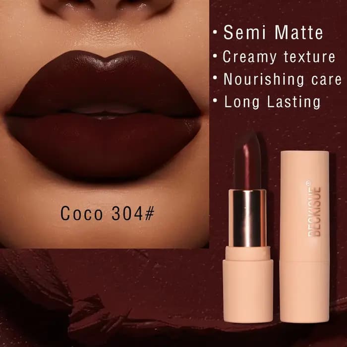 Bare 256-Rouge à lèvres soyeux, longue durée, imperméable, finition brillante, facile à colorer