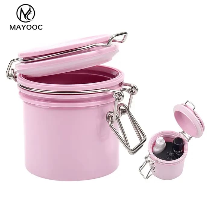 Réservoir de stockage de colle à cils, conteneur de levage de cils, support adhésif individuel, pot 